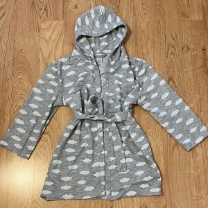 GAP Kids Gray Cloud Pajama Hooded Bathrobe. Sz 6
